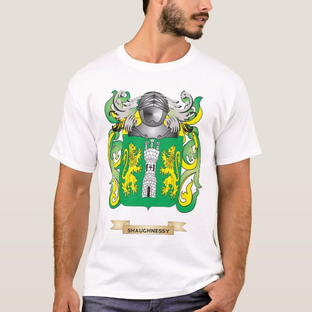 Camiseta Escudo de armas de Shaughnessy (escudo de la (Anverso)