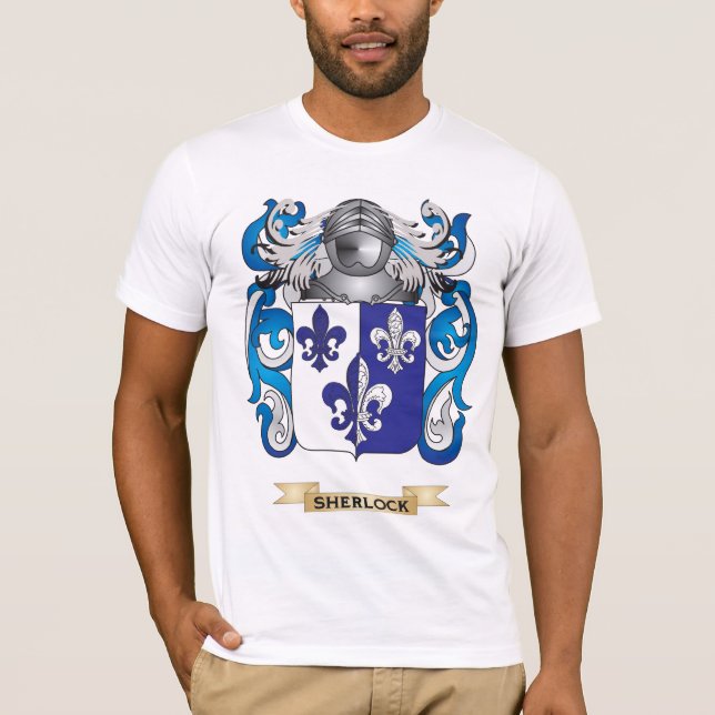 Camiseta Escudo de armas de Sherlock (escudo de la familia) (Anverso)