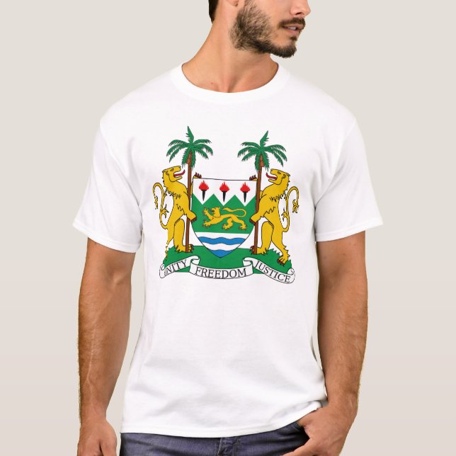 Camiseta Escudo de armas de Sierra Leona (Anverso)