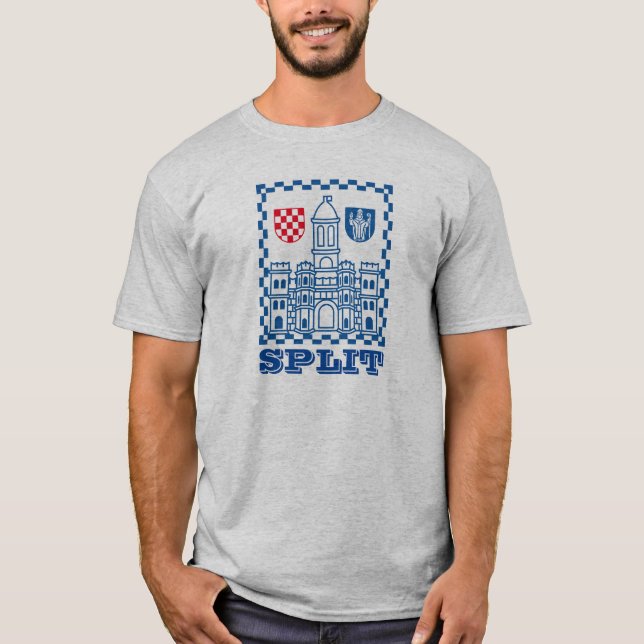 Camiseta Escudo de armas de Split, Croacia (Anverso)