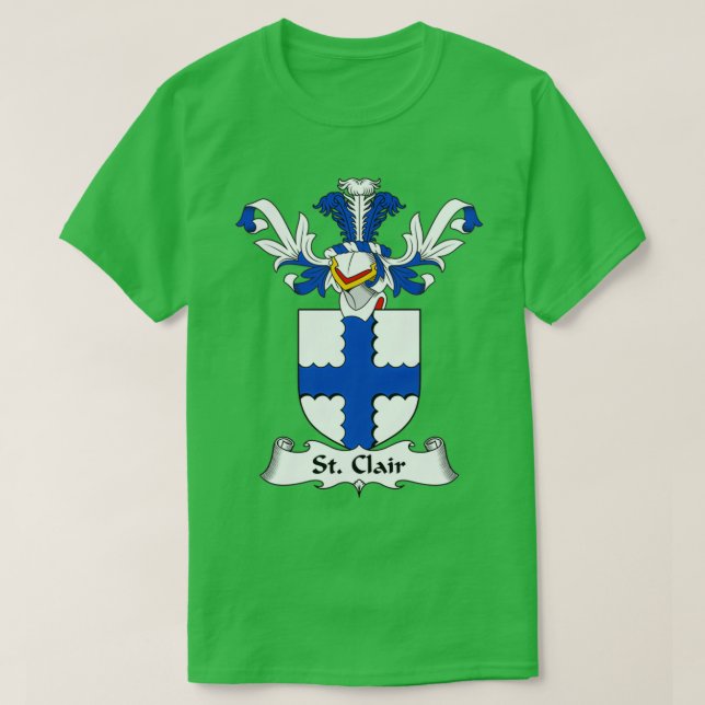 Camiseta Escudo de armas de St. Clair Crest ShirtTShirt (Diseño del anverso)