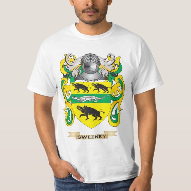 Camiseta Escudo de armas de Sweeney (escudo de la familia) (Anverso)