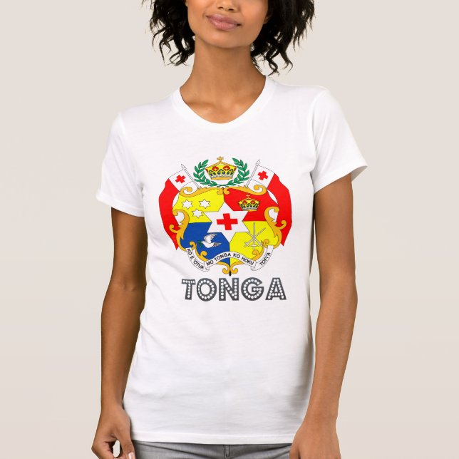 Camiseta Escudo de armas de Tonga (Anverso)