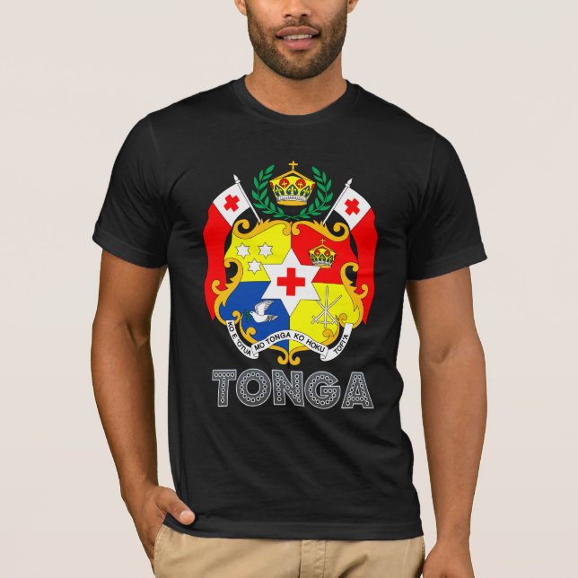 Camiseta Escudo de armas de Tonga (Anverso)