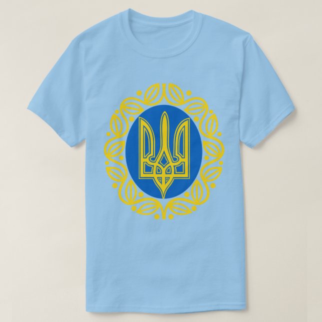 Camiseta Escudo de armas de Ucrania (Diseño del anverso)