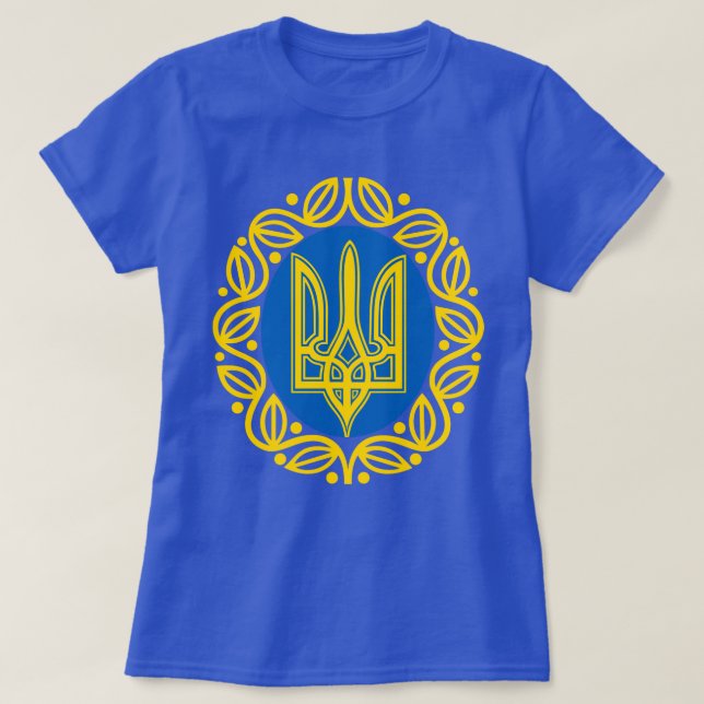 Camiseta Escudo de armas de Ucrania (Diseño del anverso)
