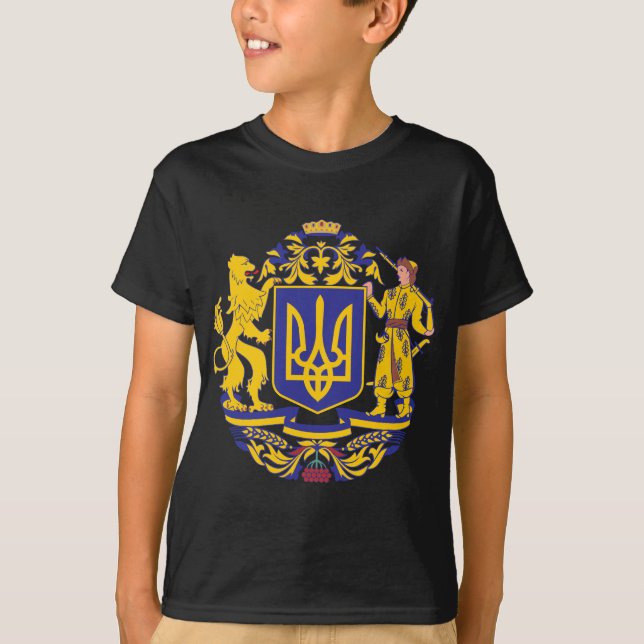 Camiseta Escudo de armas de Ucrania (Anverso)