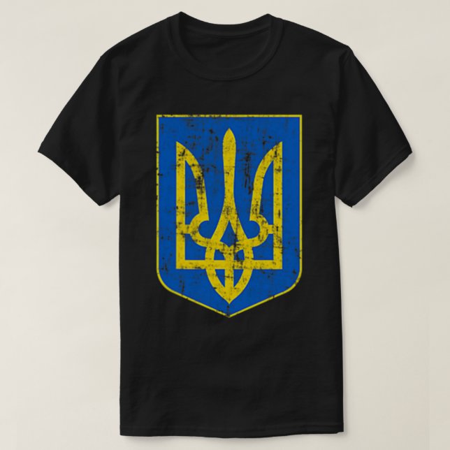 Camiseta Escudo de armas de Ucrania (Diseño del anverso)