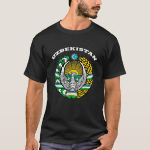 Camiseta Escudo de armas de Uzbekistán Colgante de uzbekos