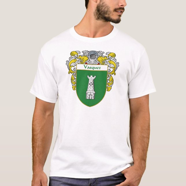 Camiseta Escudo de armas de Vasquez (cubierto) (Anverso)