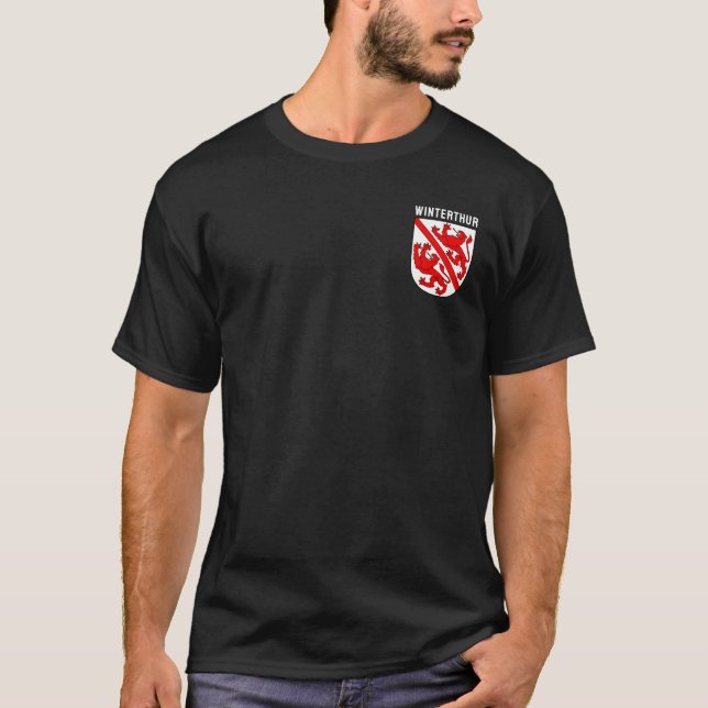 Camiseta Escudo de Armas de Winterthur, Suiza (Anverso)