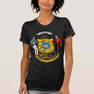 Camiseta Escudo de armas de Wisconsin