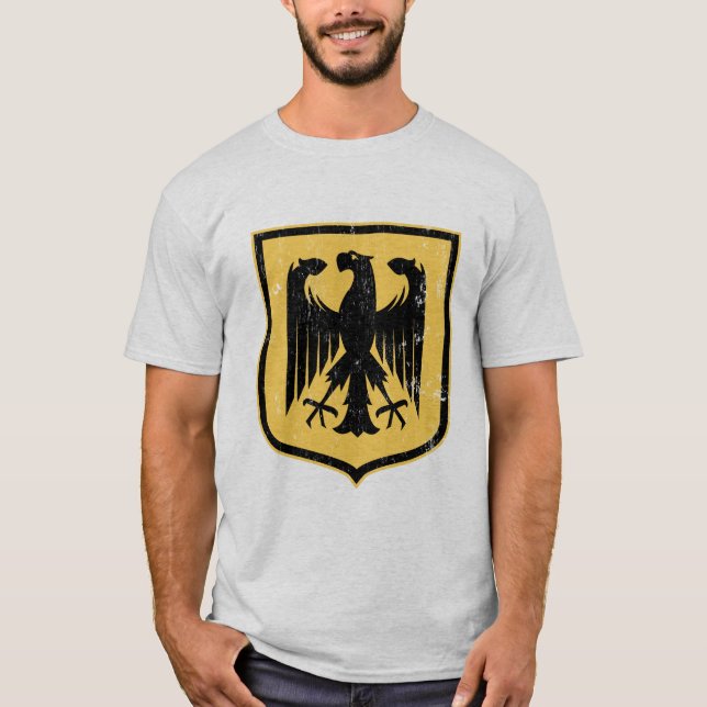 Camiseta Escudo de armas del alemán Eagle - de Deutschland (Anverso)