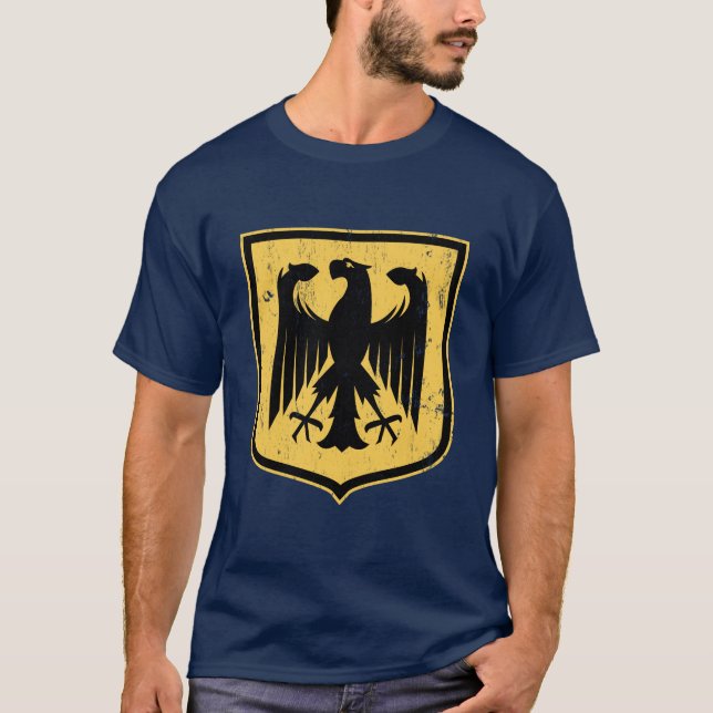 Camiseta Escudo de armas del alemán Eagle - de Deutschland (Anverso)
