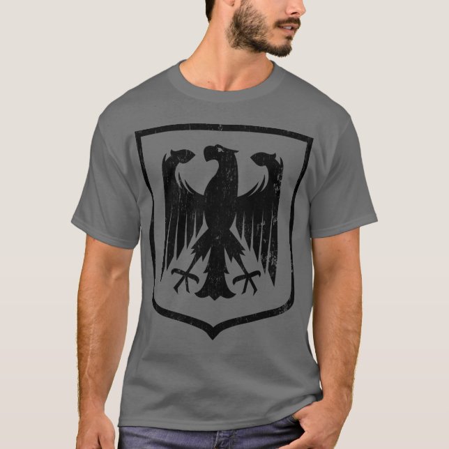 Camiseta Escudo de armas del alemán Eagle - de Deutschland (Anverso)