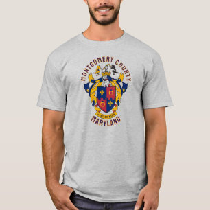Camiseta Escudo de Armas del Condado de Montgomery, Marylan