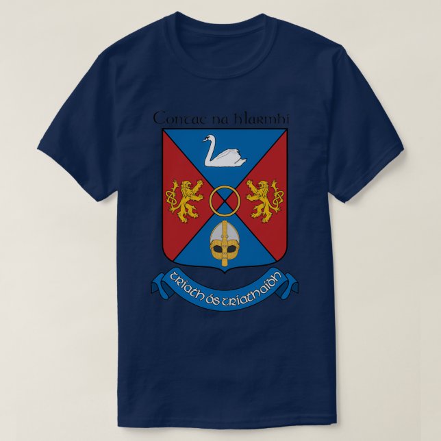 Camiseta Escudo de armas del condado Westmeath de Irlanda (Diseño del anverso)