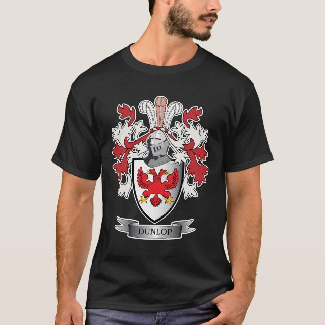 Camiseta Escudo de armas del escudo de la familia de Dunlop (Anverso)