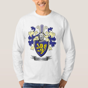 Camiseta Escudo de armas del escudo de la familia de Evans