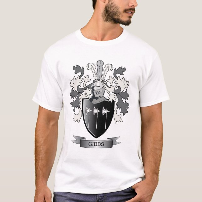 Camiseta Escudo de armas del escudo de la familia de Gibbs (Anverso)
