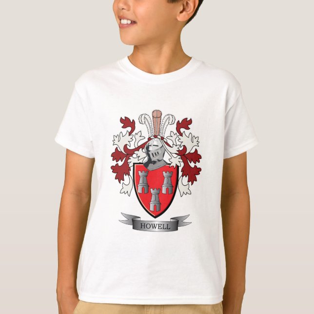 Camiseta Escudo de armas del escudo de la familia de Howell (Anverso)