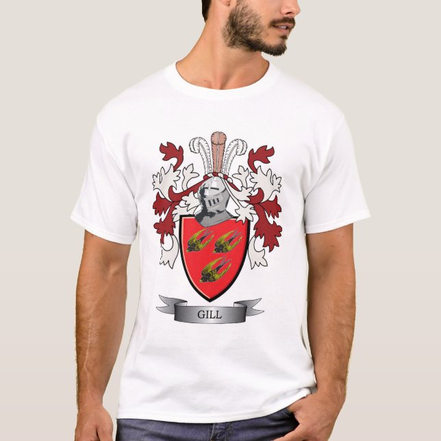 Camiseta Escudo de armas del escudo de la familia de la (Anverso)