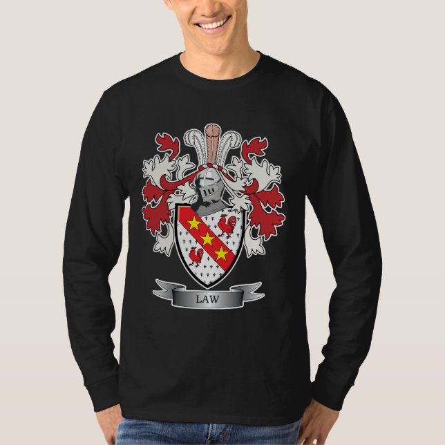Camiseta Escudo de armas del escudo de la familia de la ley (Anverso)