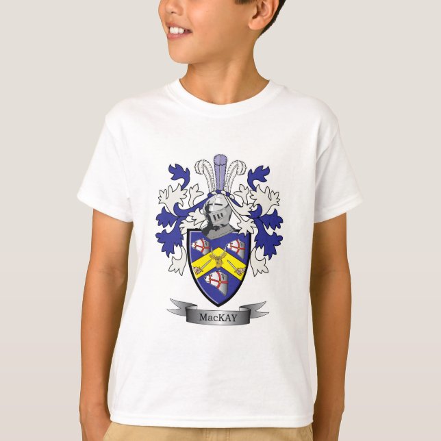 Camiseta Escudo de armas del escudo de la familia de MacKay (Anverso)
