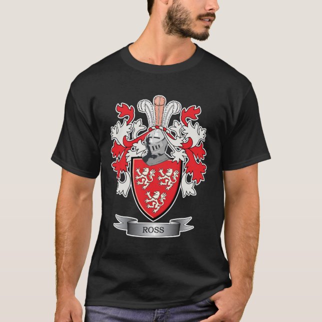 Camiseta Escudo de armas del escudo de la familia de Ross (Anverso)
