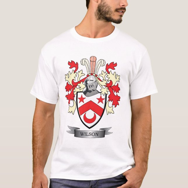 Camiseta Escudo de armas del escudo de la familia de Wilson (Anverso)