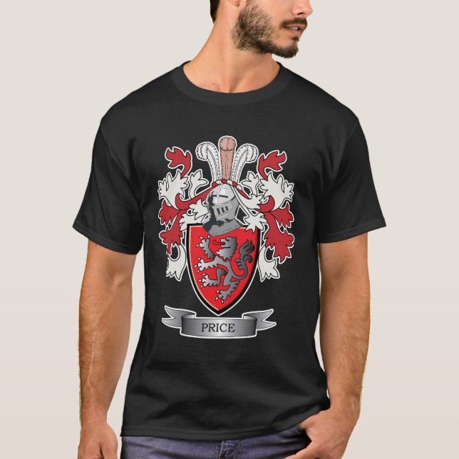 Camiseta Escudo de armas del escudo de la familia del (Anverso)