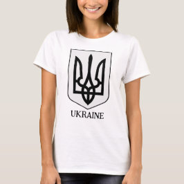 Camiseta Escudo de Armas del Estado de Ucrania Arte Minimal