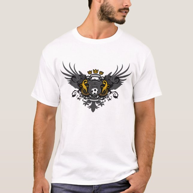 Camiseta Escudo de armas del fútbol (Anverso)