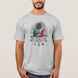 Camiseta Escudo de armas del Grayscale del imperio otomano