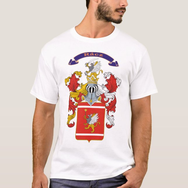 Camiseta Escudo de armas del húngaro de la familia de Racz (Anverso)