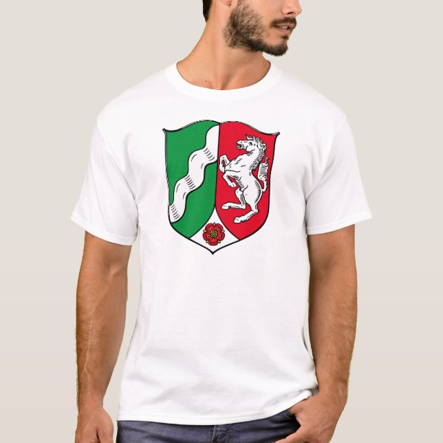 Camiseta Escudo de armas del norte del Rin Westfalia (Anverso)