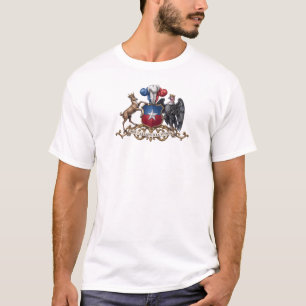Camiseta escudo de armas del país Chile símbolo emblema ban