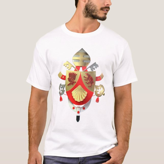 Camiseta Escudo de armas del papa Benedicto XVI (Anverso)
