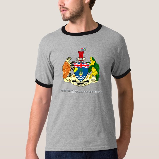 Camiseta Escudo de armas del territorio del Océano Índico (Anverso)