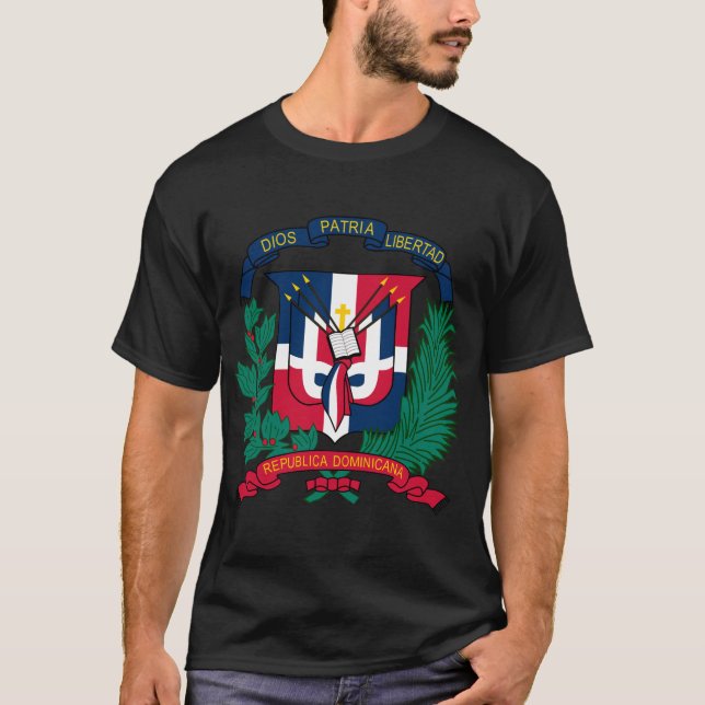 Camiseta Escudo de armas DO de la República Dominicana (Anverso)