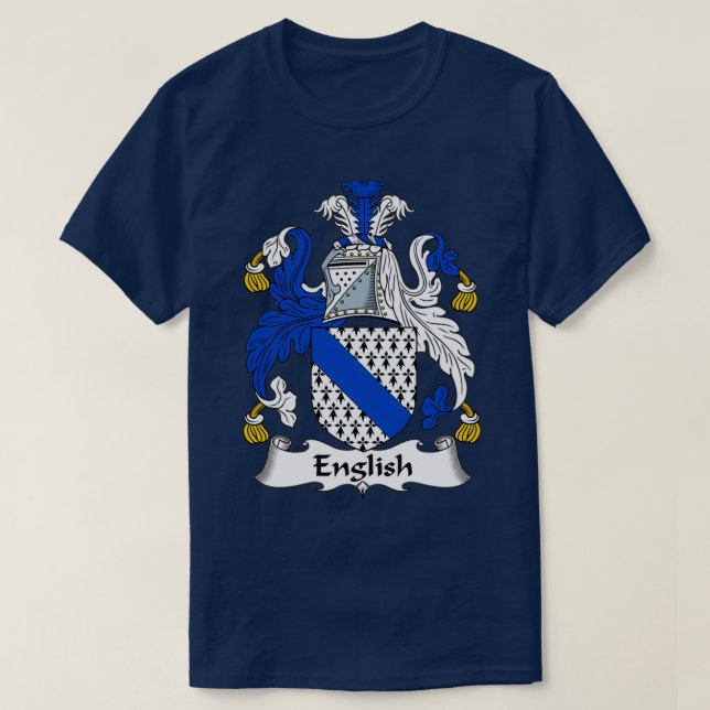 Camiseta Escudo de armas en inglés (Diseño del anverso)