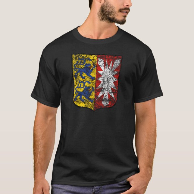 Camiseta Escudo de armas envejecido de Schleswig-Holstein (Anverso)