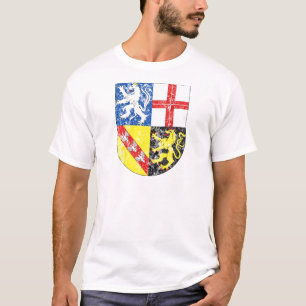 Camiseta Escudo de armas envejecido del Sarre