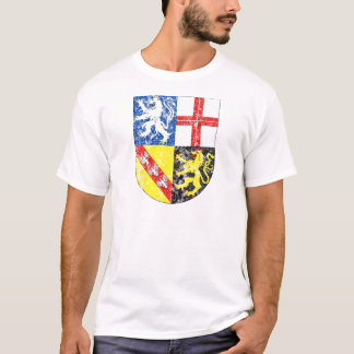 Camiseta Escudo de armas envejecido del Sarre
