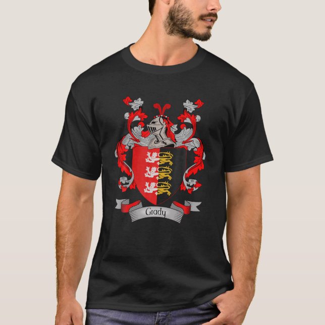 Camiseta Escudo De Armas Grady | Crest familiar de apellido (Anverso)