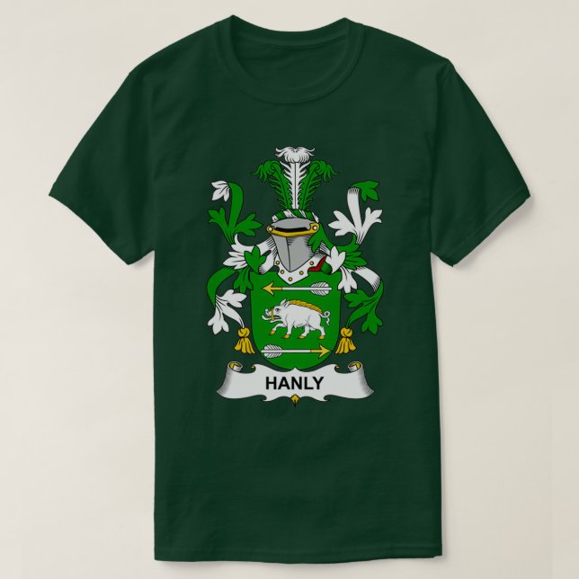 Camiseta Escudo de armas hanly (Diseño del anverso)