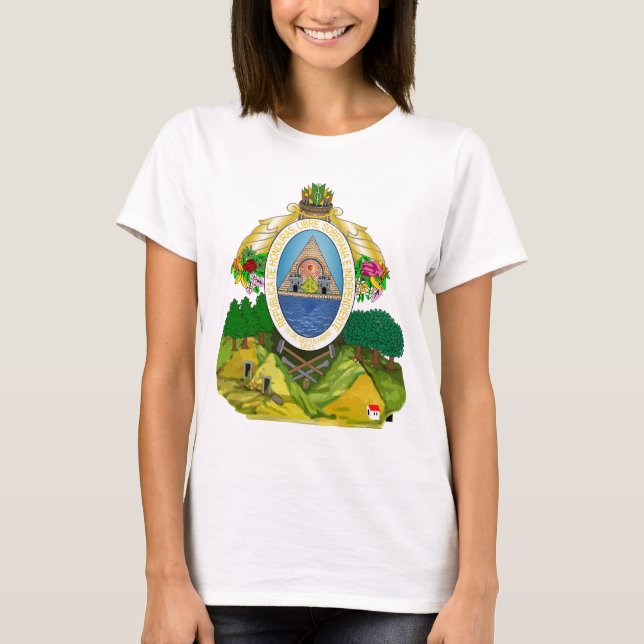 Camiseta Escudo de armas HN de Honduras (Anverso)