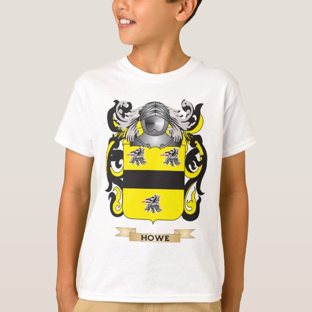 Camiseta Escudo de armas Howe-Inglés (escudo de la familia) (Anverso)