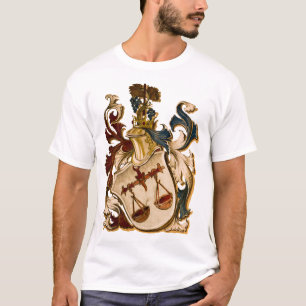 Camiseta Escudo de armas marrón y lira de oro de Alemania