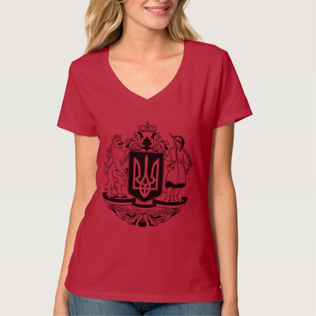 Camiseta Escudo de armas mayor de Ucrania (Anverso)
